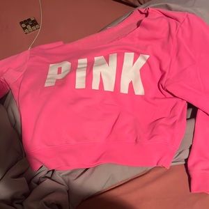 PINK off-shoulder sweater